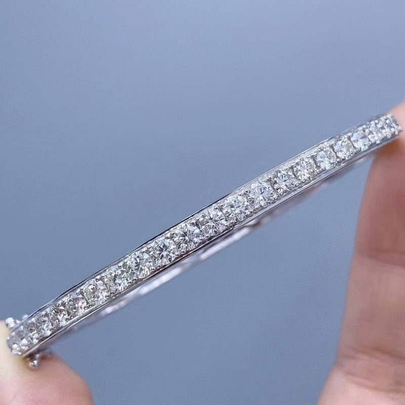 Bijoux tuochen Gold 18K Custom With Diamond Stone Bracelet pour fille