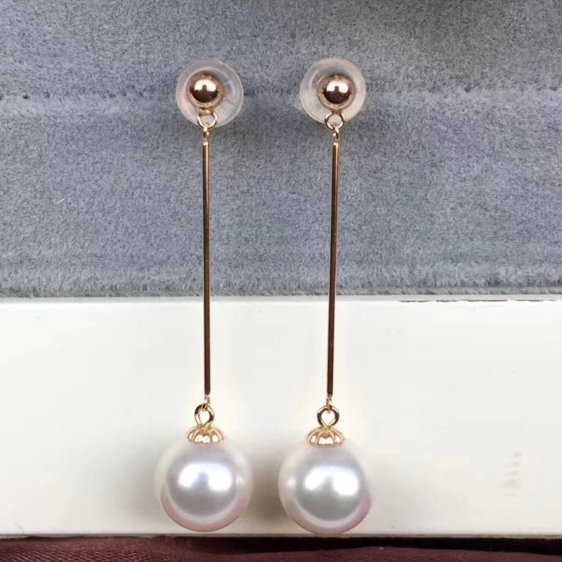 18K/14k/10k/9k Gold Pearl Bringle prêt à expédier